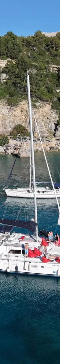 Catamaran Day Cruise — East Coast of Rhodes — Rhodes boat tour (3/4)