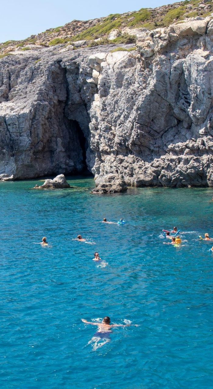 East Coast of Rhodes Group Cruise, Group in Rhodes