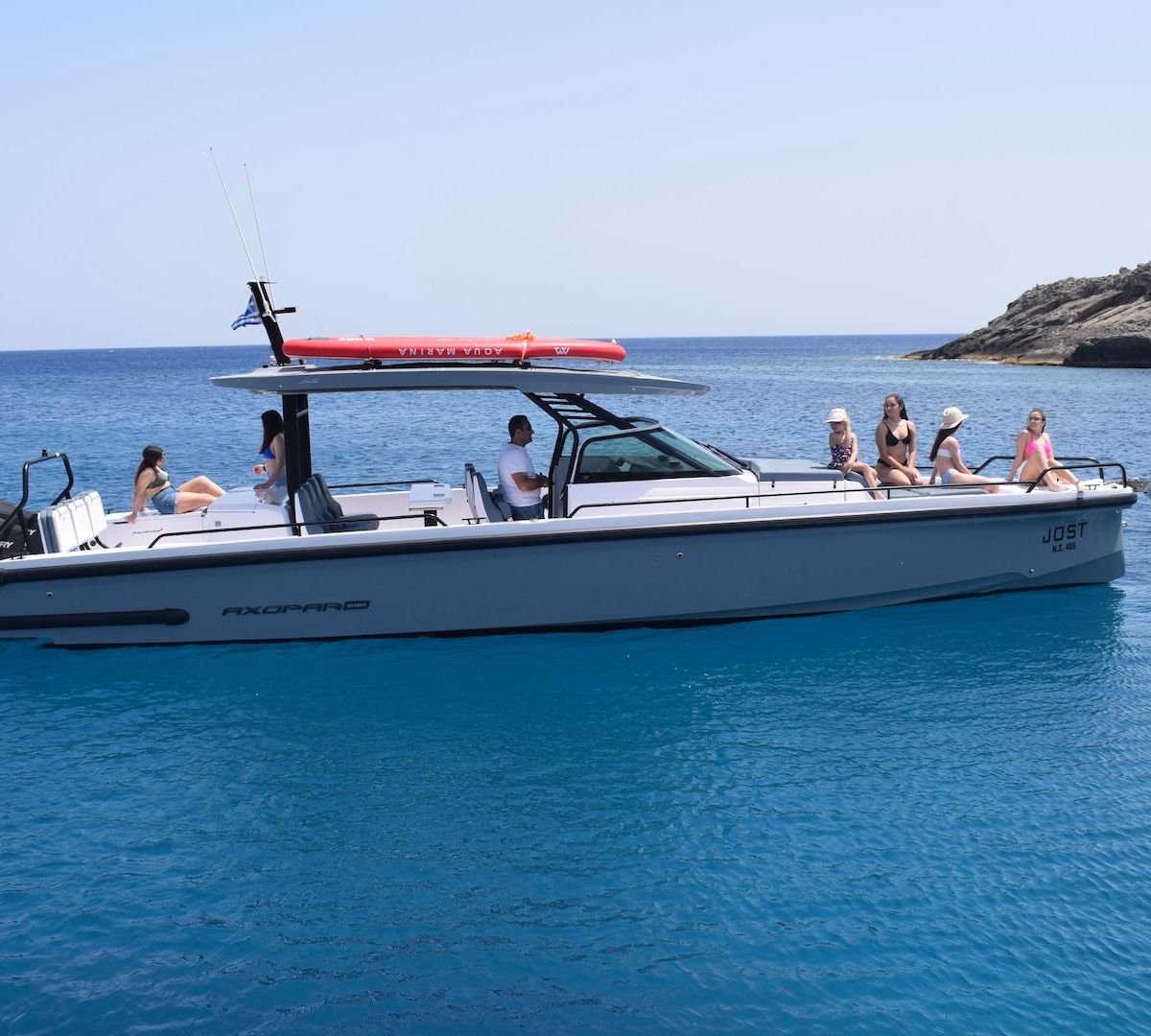 Rhodes to Lindos: Full-Day Private Cruise — Speedboat Jost