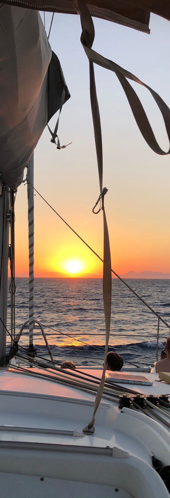 Catamaran Sunset Cruise — Kalithea & Aegean Sunset, Sunset in Rhodes